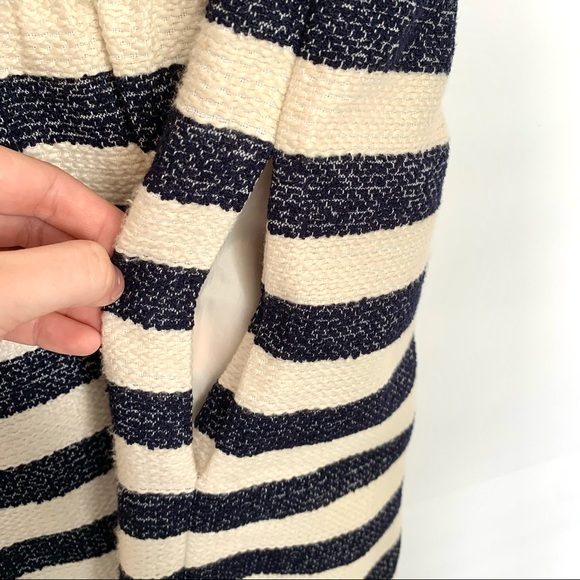 NWT Crown & Ivy Striped A-Line Dress Navy & Cream - Picture 5 of 13